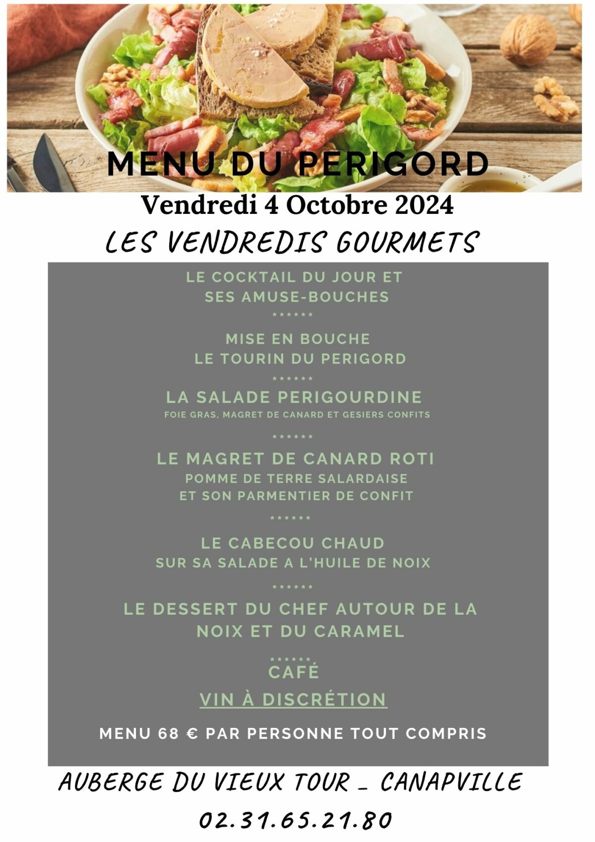 MENU GOURMET DU PERIGORD